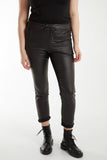 Magic Stretch PU Coated Crushed Trousers For Women  - Dropwear