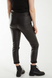 Magic Stretch PU Coated Crushed Trousers For Women  - Dropwear