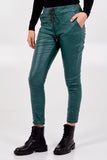Magic Stretch PU Coated Crushed Trousers For Women  - Dropwear