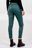 Magic Stretch PU Coated Crushed Trousers For Women  - Dropwear