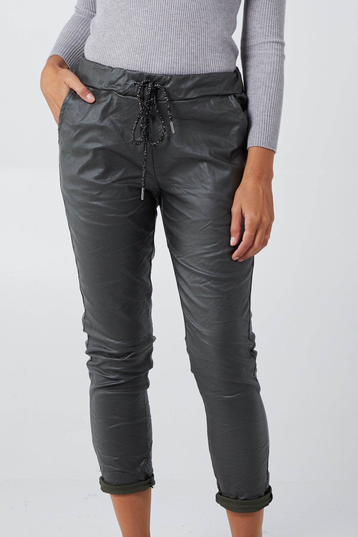 Magic Stretch PU Coated Trousers (Extra Large) For Women  - Dropwear