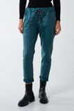 Magic Stretch PU Coated Crushed Trousers For Women  - Dropwear