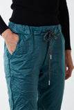Magic Stretch PU Coated Crushed Trousers For Women  - Dropwear