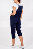 Mocha Baby Corduroy Two Pocket Dungaree For Women ONE SIZE - Dropwear