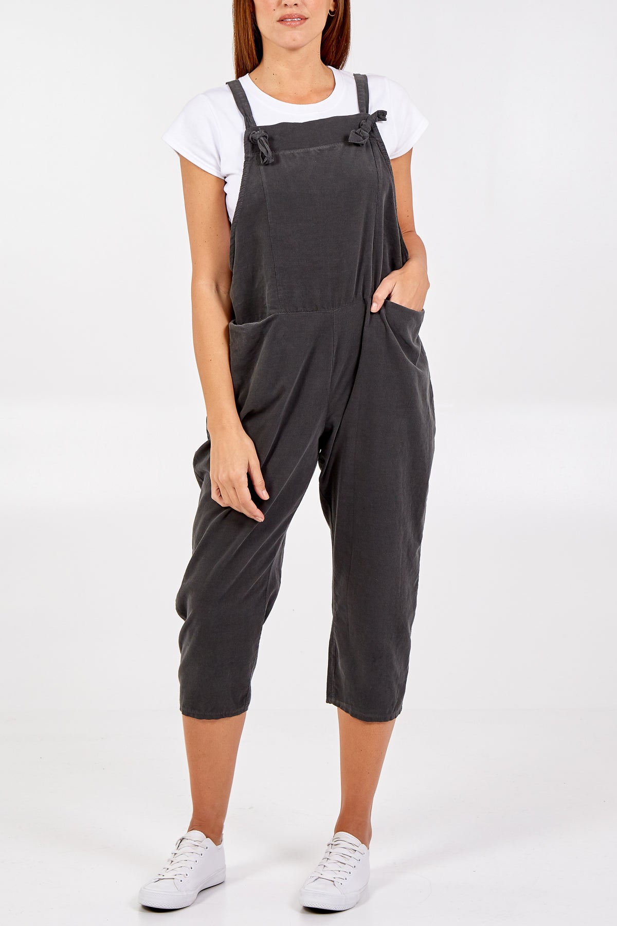 Baby Corduroy Two Pocket Dungaree For Women  - Dropwear