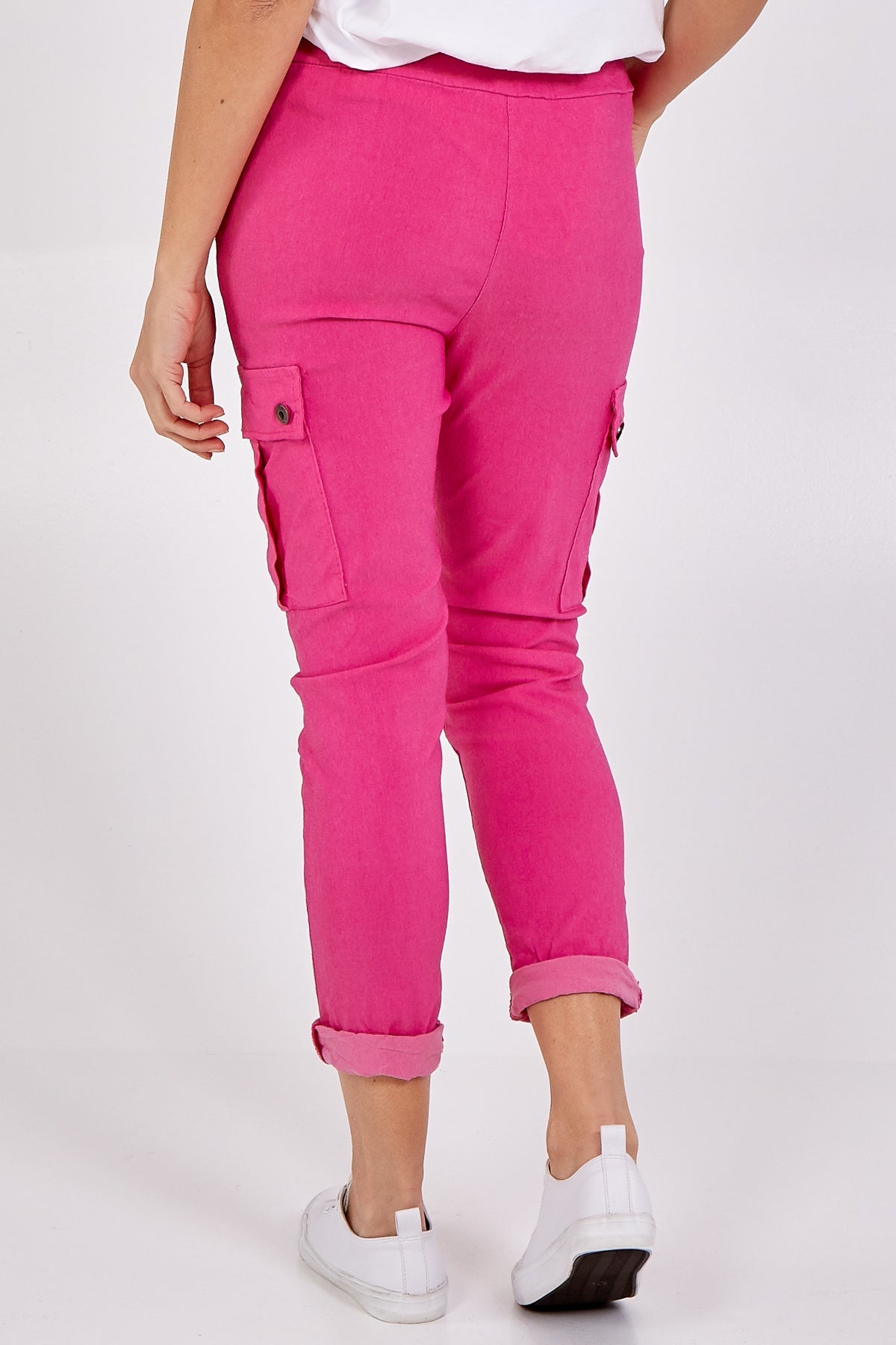 Blush Magic Super Stretch Cargo Trousers For Women ONE SIZE - Dropwear