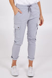 Navy Magic Super Stretch Cargo Trousers For Women ONE SIZE - Dropwear