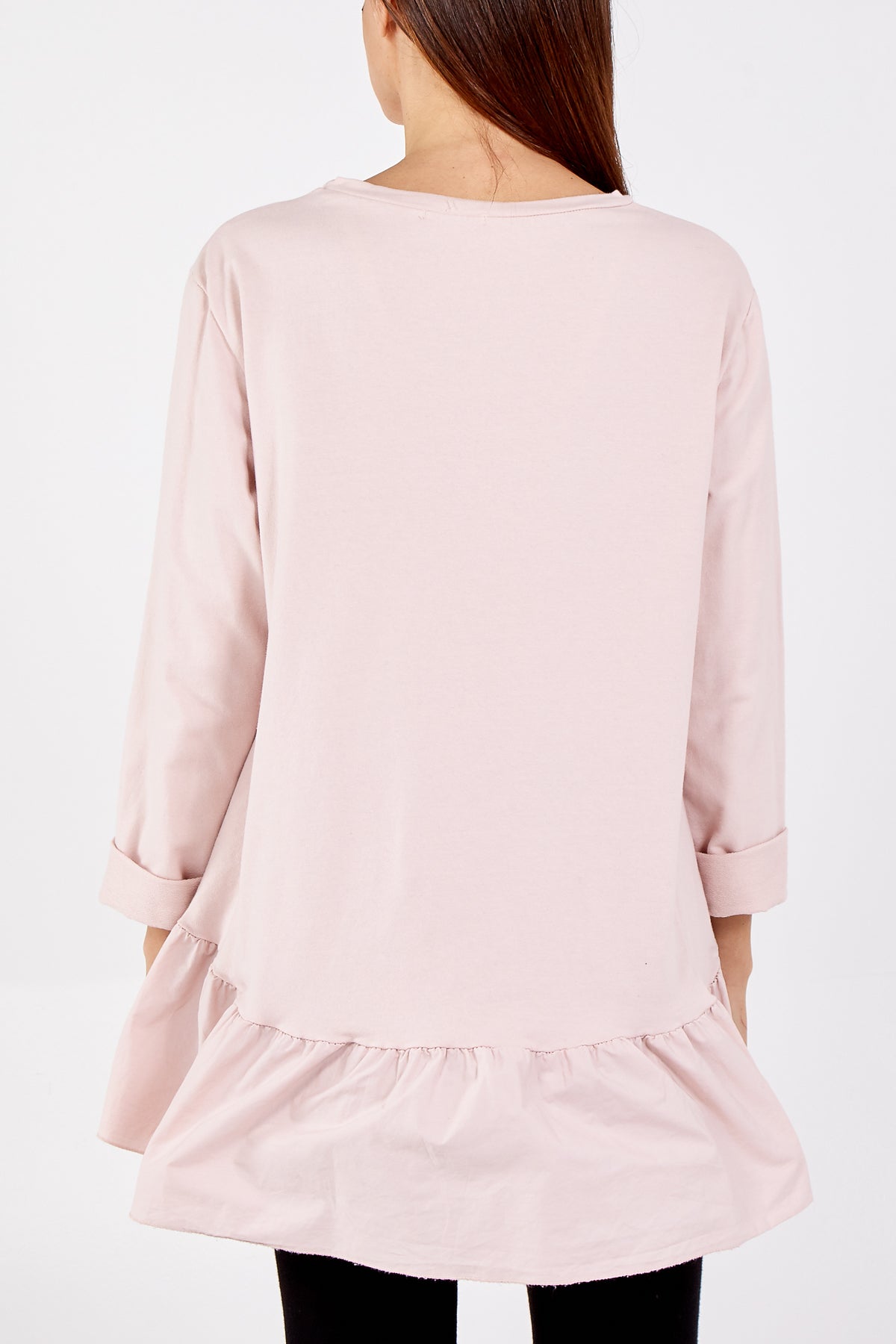 Gold Star Heart Top With Frill Trim For Women  - Dropwear