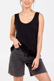 Double Layer Scoop Neck Plain Vest For Women  - Dropwear