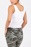 Blush Double Layer Scoop Neck Plain Vest For Women ONE SIZE - Dropwear