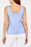 Double Layer Scoop Neck Plain Vest For Women  - Dropwear