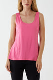 Charcoal Double Layer Scoop Neck Plain Vest For Women ONE SIZE - Dropwear