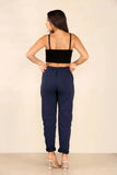Mocha Italian Glitter Drawstring Waistband Magic Pants For Women 10 - Dropwear