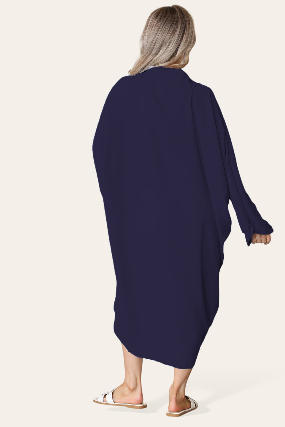 Yellow High-Low Oversized Button Long Top Shirt Dress with Hem andÂ LongÂ Sleeves For Women ONE SIZE UK FIT (14 TO 22) - Dropwear