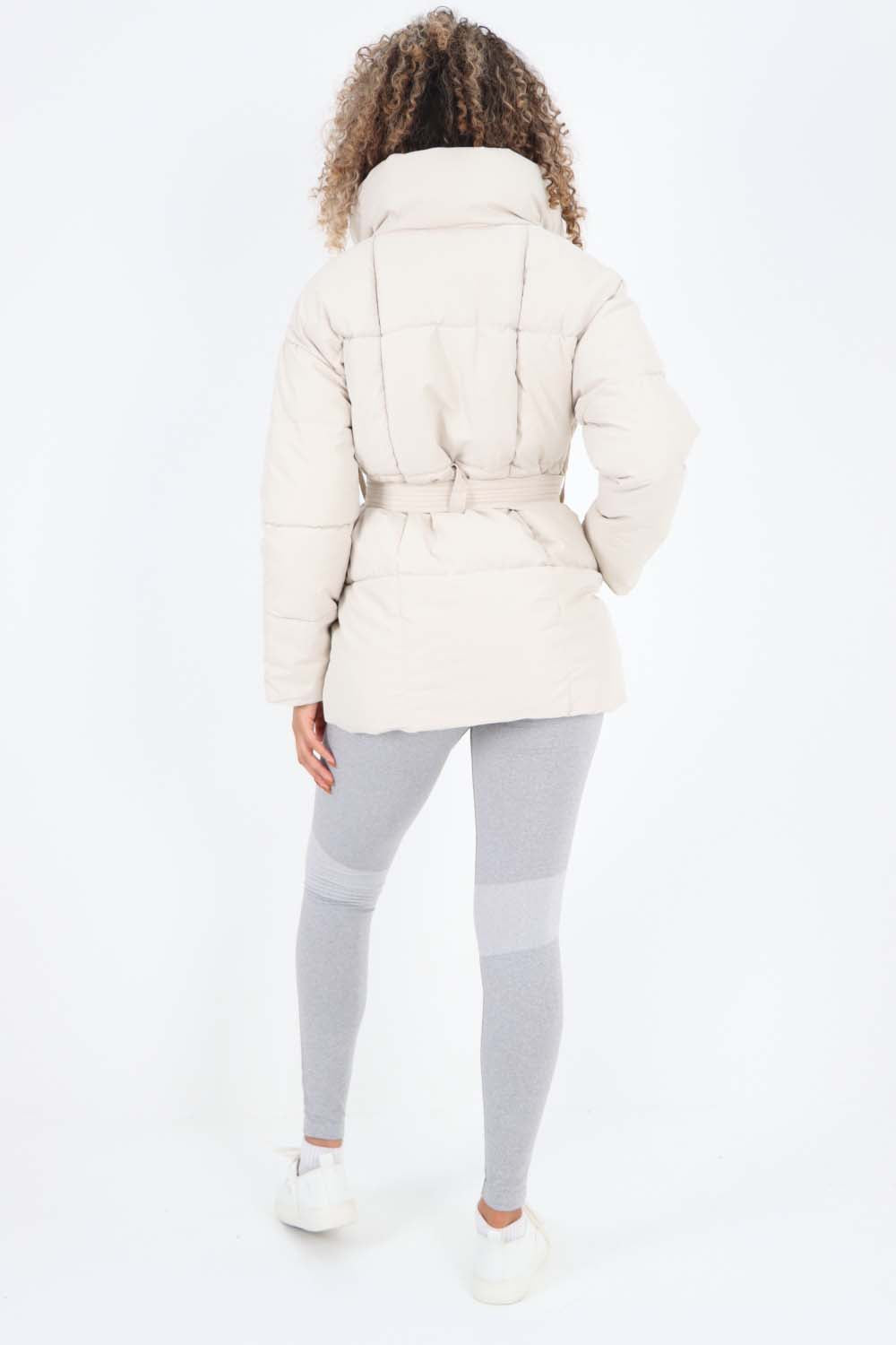 Italian Belted Hooded Jacket Coat For Women  - Dropwear