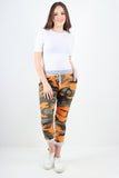 Green Italian Camouflage Print Trousers For Women 12 - Dropwear