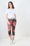 Yellow Italian Camouflage Print Trousers For Women 16 - Dropwear