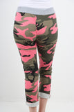 Yellow Italian Camouflage Print Trousers For Women 18 - Dropwear