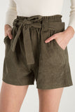Default Title Cord Paper Bag Shorts For Women MEDIUM - Dropwear