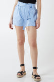 Sage Paper Bag Waist Belted Shorts For Women LARGE - Dropwear
