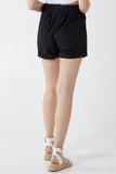 Blue Wide Belted Shorts For Women 10 - Dropwear