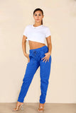 Red Italian Glitter Drawstring Waistband Magic Pants For Women 10 - Dropwear
