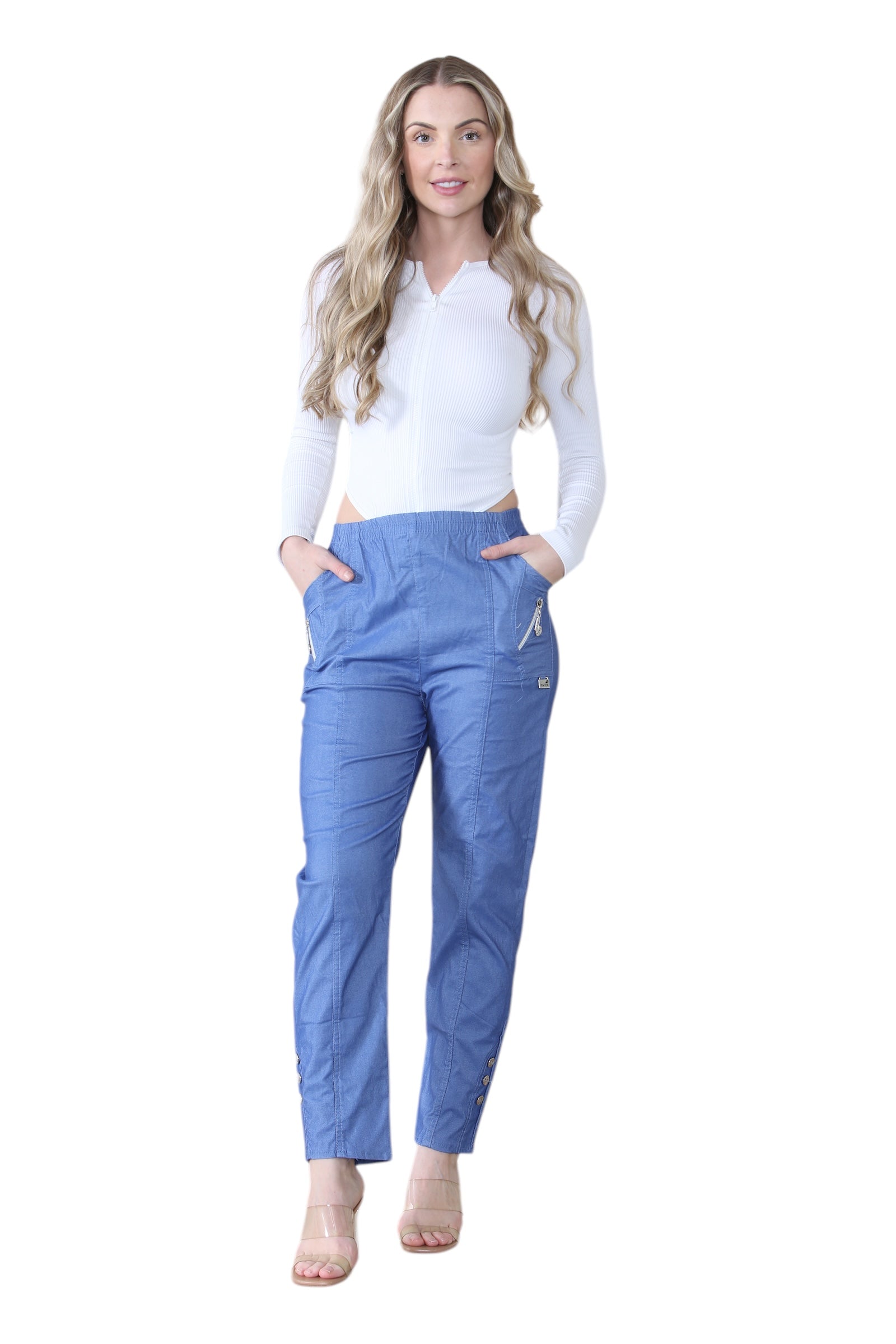 Black Full Length Cherry Berry Long Pants Women Trousers For Women 14 - Dropwear