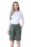 Black Cherry Berry Short Pants For Women 20 - Dropwear