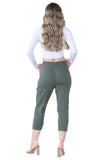 Denim Cherry Berry Capri Trousers For Women 20 - Dropwear