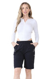 Black Cherry Berry Short Pants For Women 14 - Dropwear