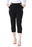 Denim Cherry Berry Capri Trousers For Women 24 - Dropwear