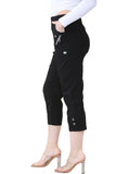 Grey Cherry Berry Capri Trousers For Women 10 - Dropwear