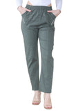 Khaki Full Length Cherry Berry Long Pants Women Trousers For Women 10 - Dropwear