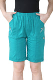 Jade Green Cherry Berry Short Pants For Women 14 - Dropwear