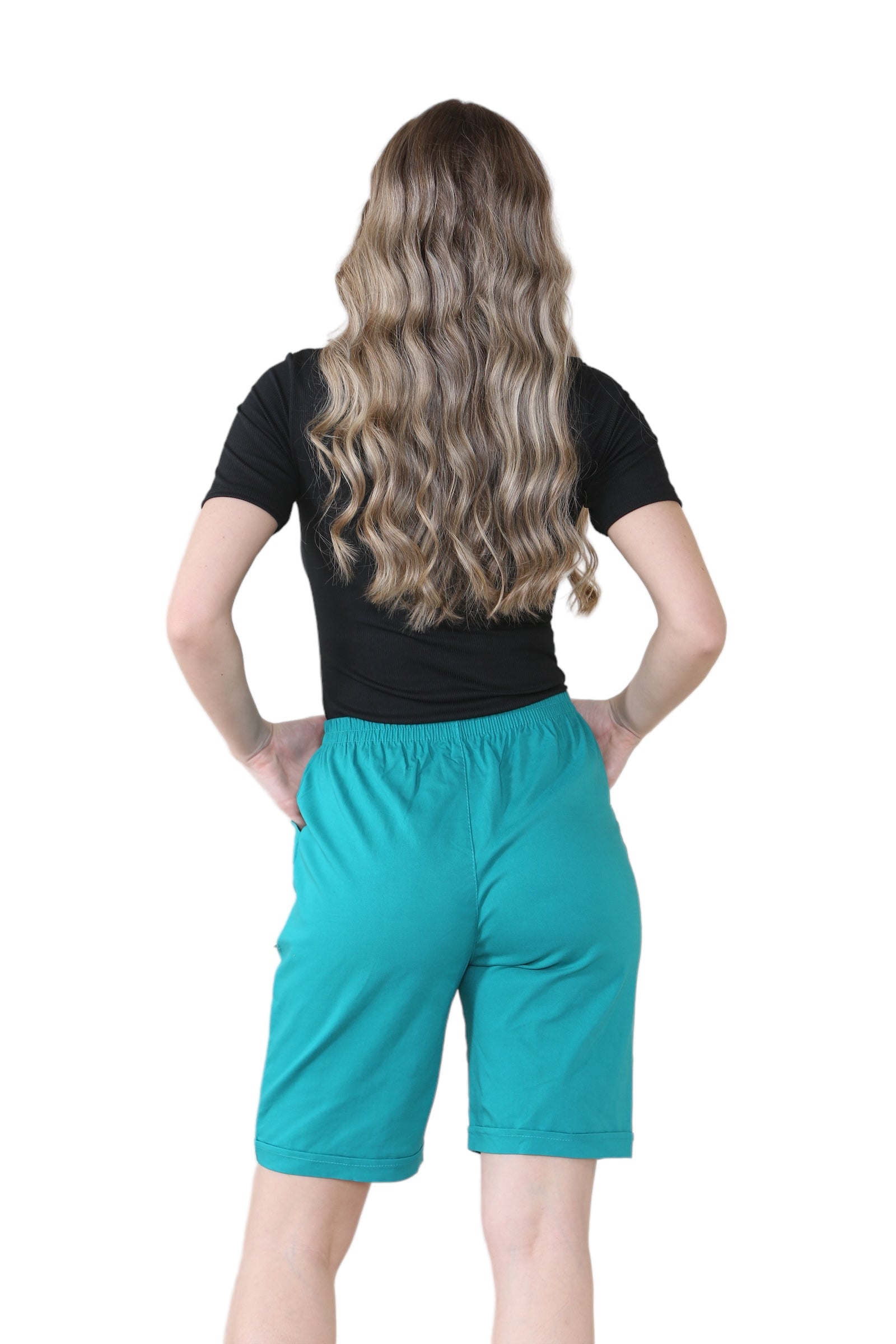 Jade Green Cherry Berry Short Pants For Women 18 - Dropwear