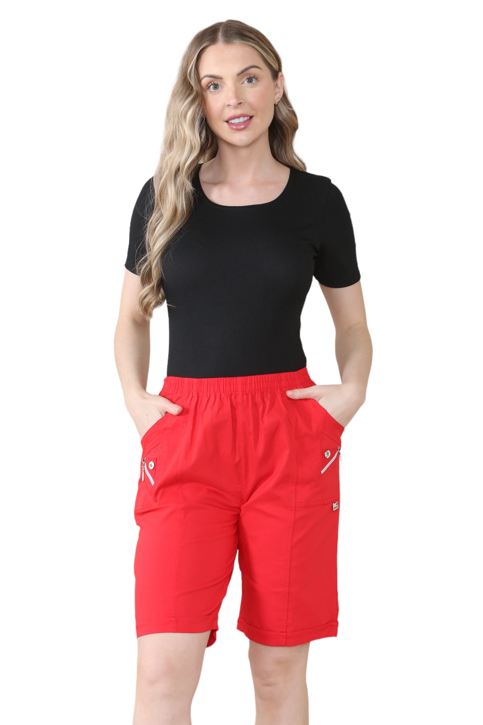 Navy Cherry Berry Short Pants For Women 16 - Dropwear