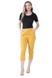 Black Cherry Berry Capri Trousers For Women 10 - Dropwear