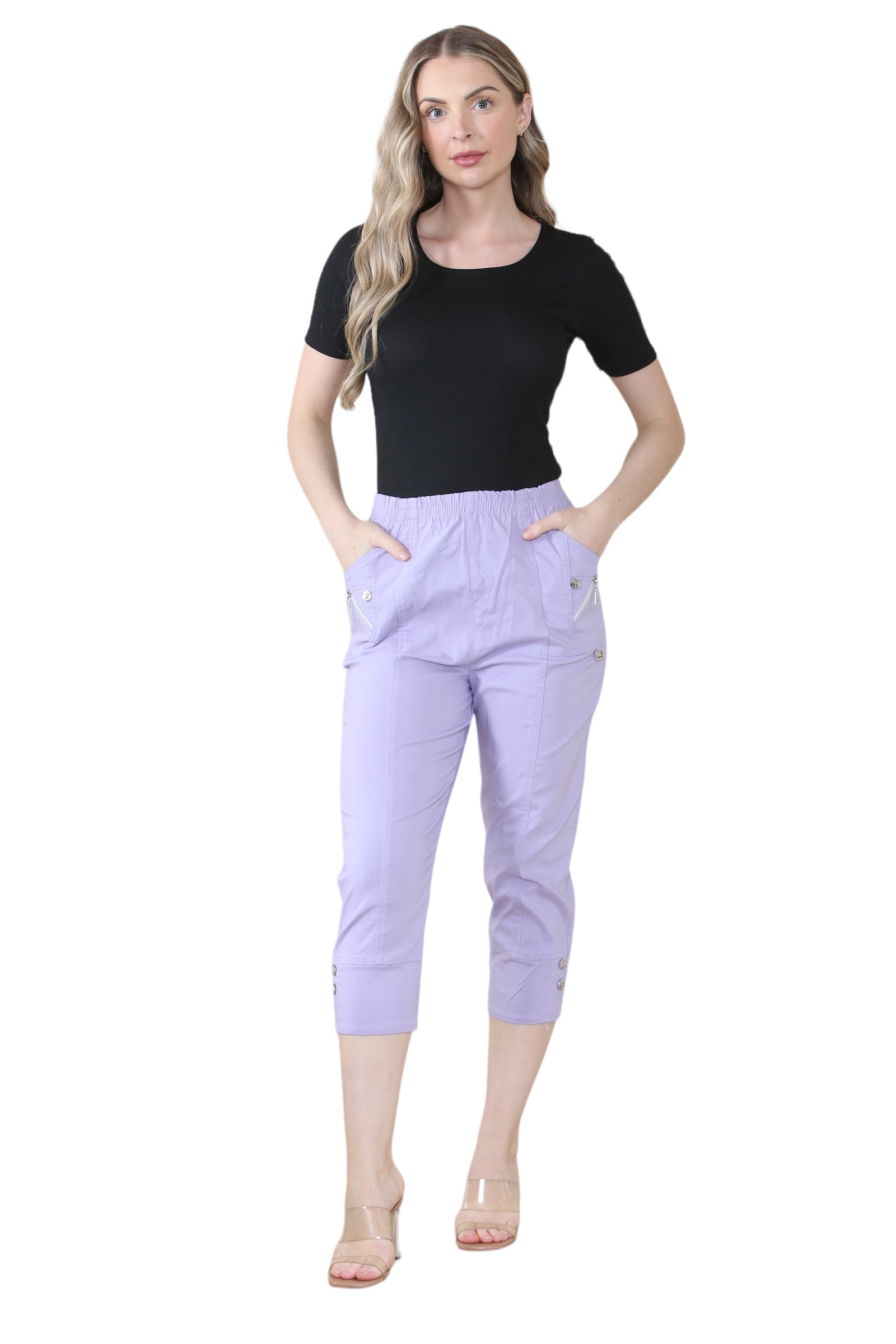 Mustard Cherry Berry Capri Trousers For Women 12 - Dropwear