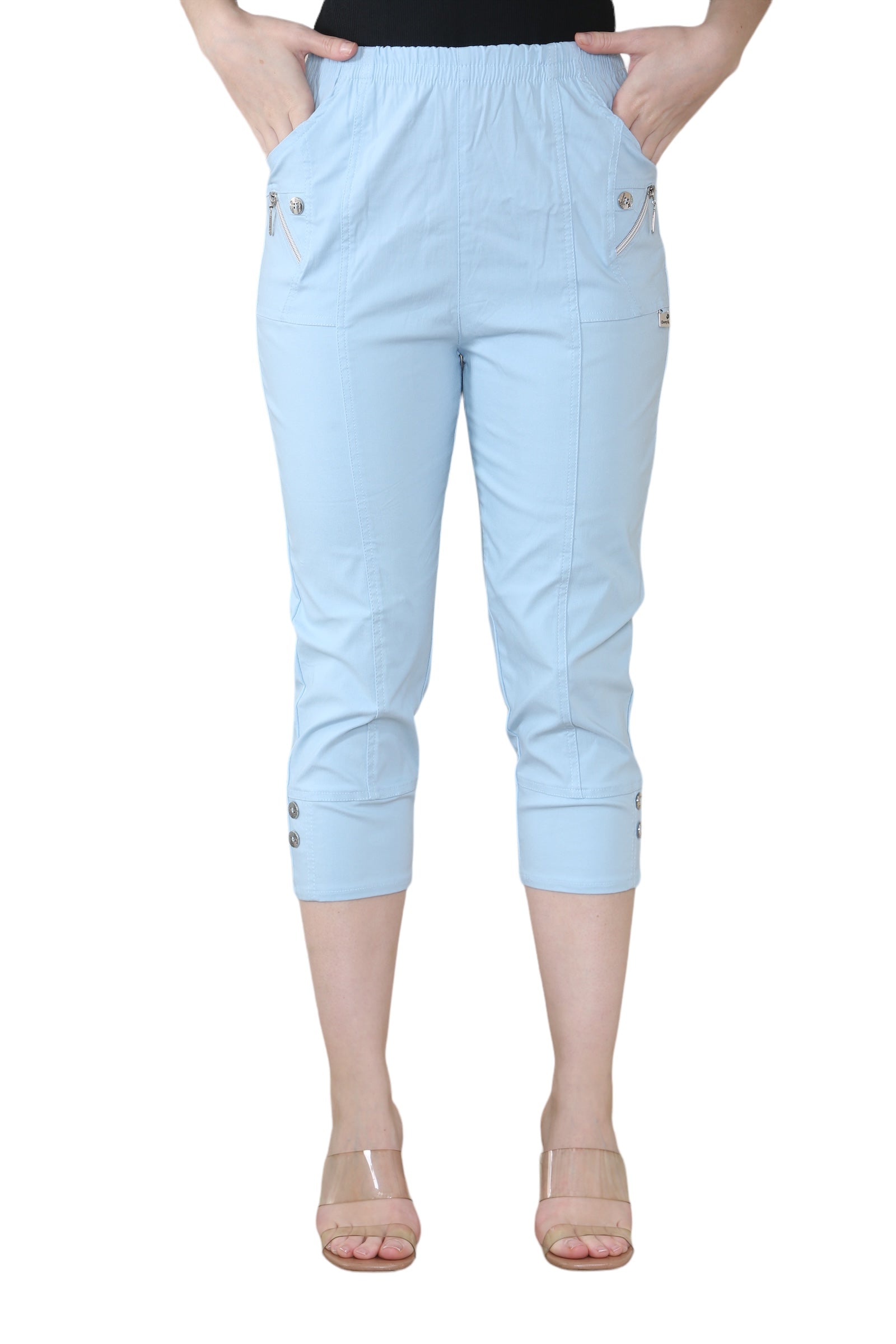 Mustard Cherry Berry Capri Trousers For Women 22 - Dropwear