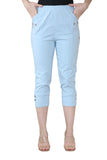 Mustard Cherry Berry Capri Trousers For Women 22 - Dropwear