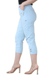Mustard Cherry Berry Capri Trousers For Women 24 - Dropwear