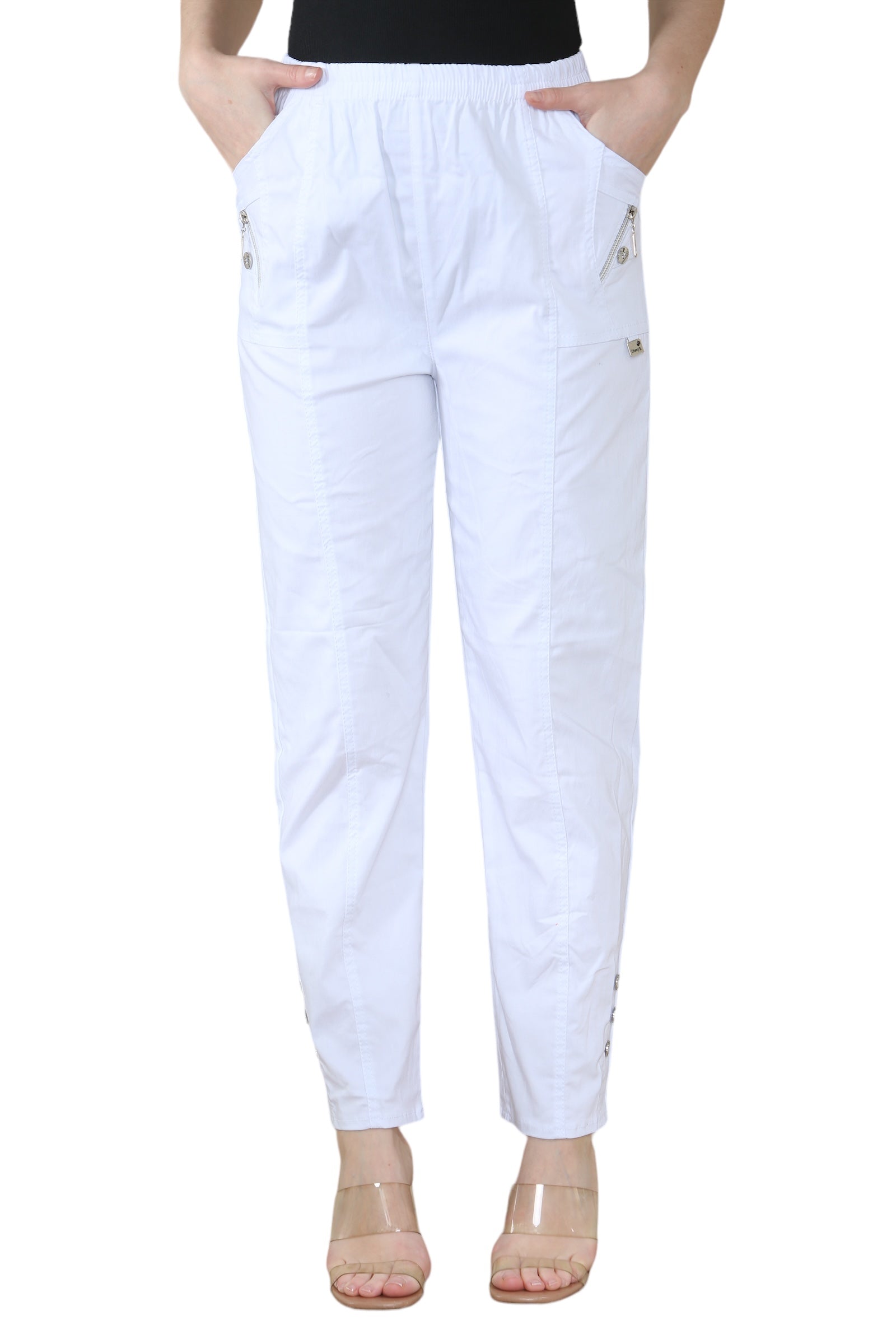 Indigo Full Length Cherry Berry Long Pants Women Trousers For Women 10 - Dropwear