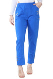 Navy Full Length Cherry Berry Long Pants Women Trousers For Women 24 - Dropwear