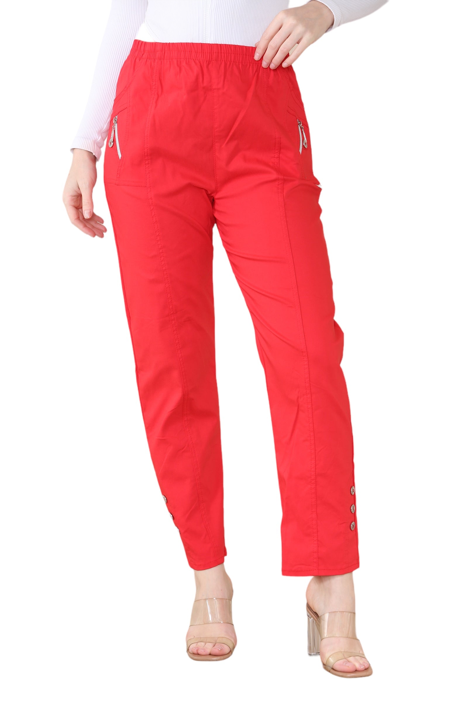Stone Full Length Cherry Berry Long Pants Women Trousers For Women 18 - Dropwear
