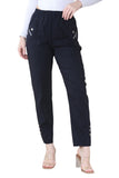 Grey Full Length Cherry Berry Long Pants Women Trousers For Women 10 - Dropwear