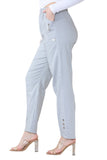 Grey Full Length Cherry Berry Long Pants Women Trousers For Women 20 - Dropwear
