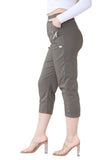 Coral Cherry Berry Capri Trousers For Women 12 - Dropwear