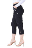 Coral Cherry Berry Capri Trousers For Women 18 - Dropwear