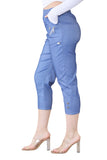 Denim Cherry Berry Capri Trousers For Women 10 - Dropwear