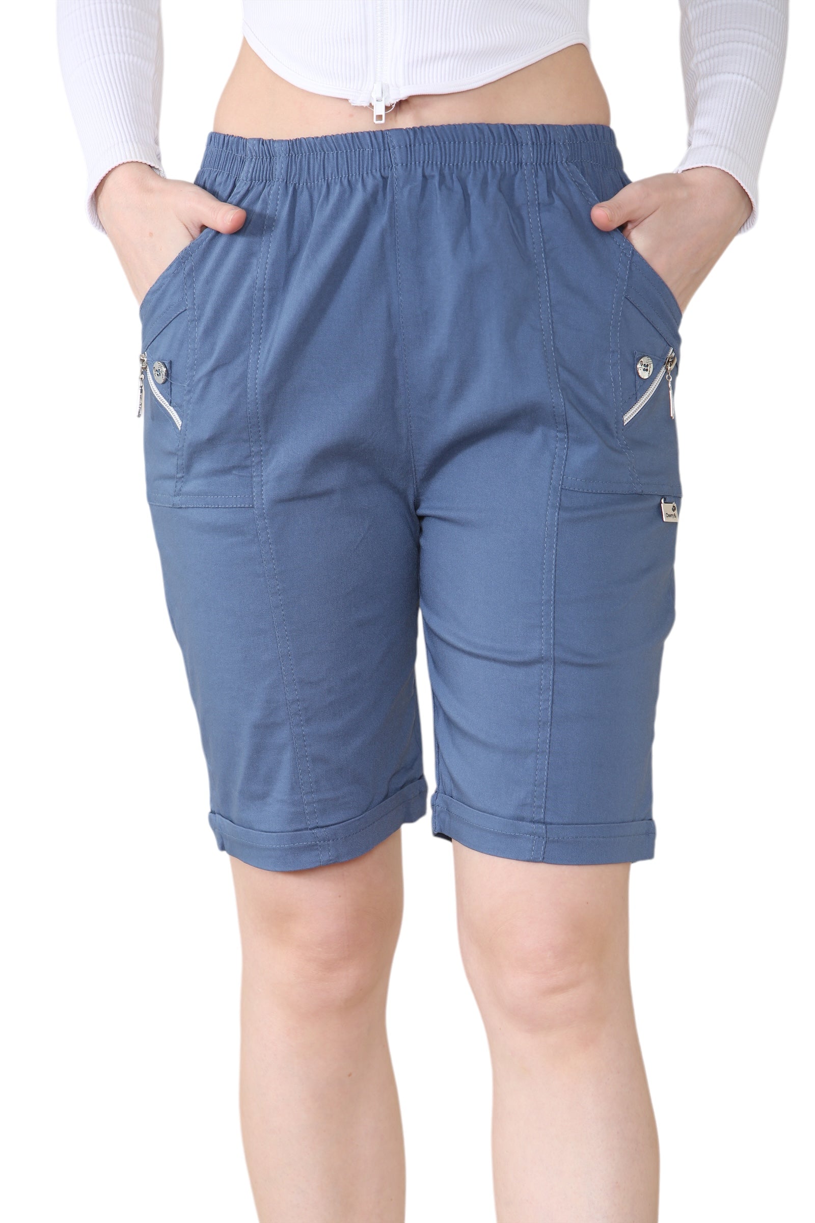 Denim Cherry Berry Short Pants For Women 20 - Dropwear